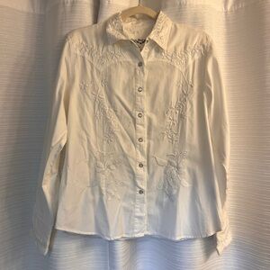 White Button Down Shirt with Classic Design